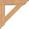 Ekena Millwork Traditional Traditional Smooth Bracket w/ Offset Brace, Western Red Cedar, 7 1/2"W x 34"D x 34"H BKT0806X34X34TRA01SWR - alternate 4